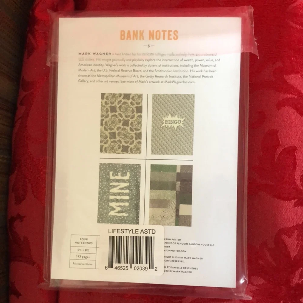 🌵 3/$15 Pack of 4 bank notebooks for notes, budgeting, money accounting